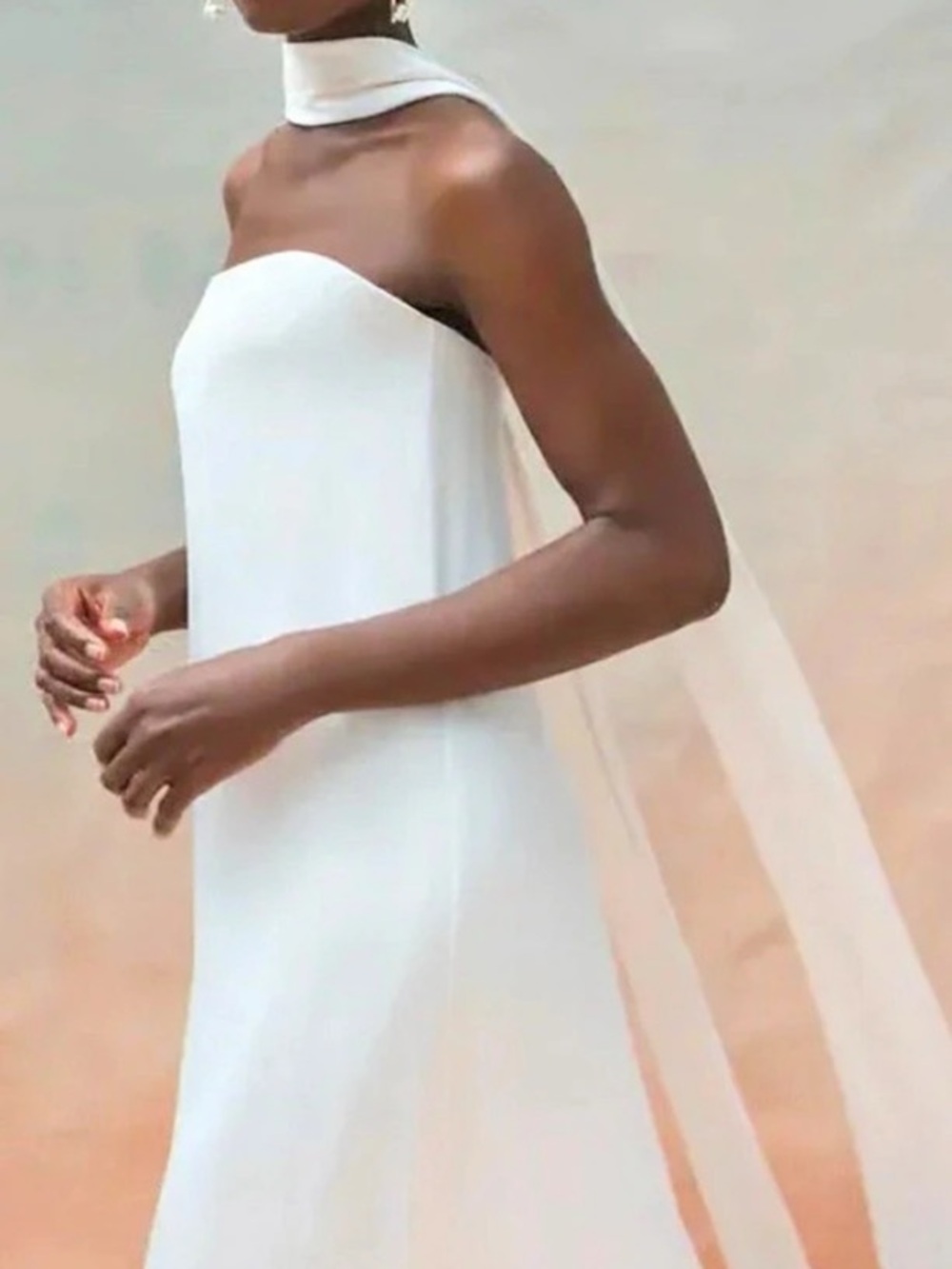 Jenny Yoo Celeste Wedding Gown White Size 10 - Picture 4 of 13